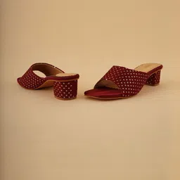 Anouk Women Synthetic Block Sandal Heels image 5