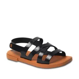 Zaxy Women's Vibes Fem Black Back Strap Sandals-picture-14