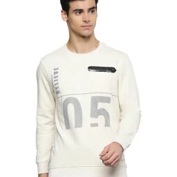 ALCIS Cream Round Neck Sweatshirt-picture-21
