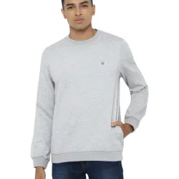 Allen Solly Light Grey Regular Fit Sweatshirt-picture-27