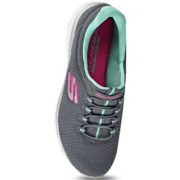 Skechers Women's SUMMITS Grey Walking Shoes image 4