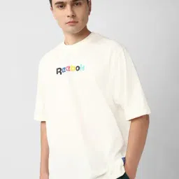 Reebok White Cotton Regular Fit Printed T-Shirt-picture-38