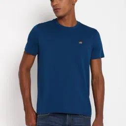 Lee Deep Blue Crew T-Shirt-image-1
