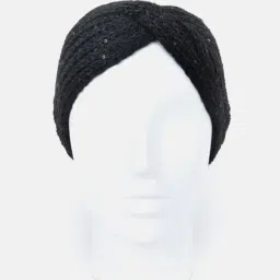 Kazo Black Embellished Beanies-image-67