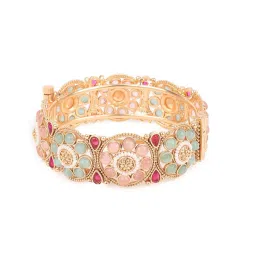 Odette Multicolor Embellished Bangles For Women-Set Of 2 image 4