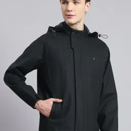 Monte Carlo Olive Regular Fit Hooded Jacket image 4