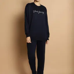 Vimal Jonney Black & Navy Printed Tracksuit - Pack Of 2 image 4