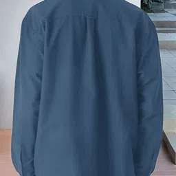 UNRL Pleated Opaque Casual Oversized Shirt image 2