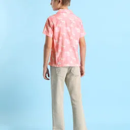 u.s. polo assn. US Polo Kids Boys Pink Cotton Printed Shirt image 4