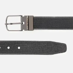 Van Heusen Black Leather Waist Belt for Men image 4