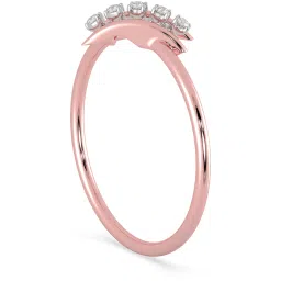 Malabar Gold and Diamonds 18k Rose Gold Diamond Ring image 4