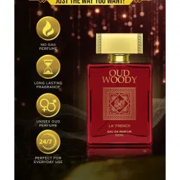 la'french La French Oud Woody Eau De Parfum - 100 ml image 4