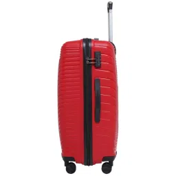 Swiss Military Red 8 wheels Medium Hard Cabin Trolley Bag image 4