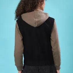 Campus Sutra Black Other Print Jacket image 2