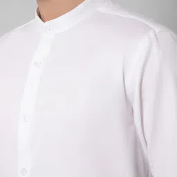 Cantabil White Regular Fit Shirt image 4
