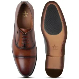 Arrow Men's Tan Oxford Shoes image 4
