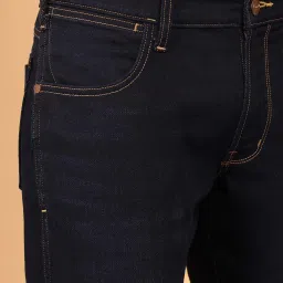 Wrangler Millard Dark Blue Regular Fit Lightly Washed Jeans image 4