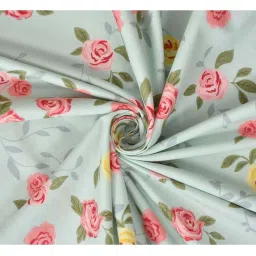 Florida BS-Flyn Green Microfibre 180 TC Double Size Bedsheet with 2 Pillow Covers image 4