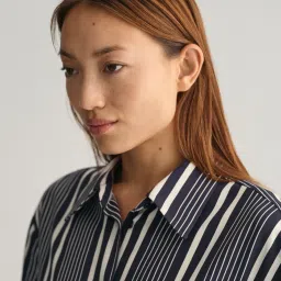 Gant Navy & White Striped Shirt image 4