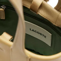 Lacoste Beige City Court Bucket Bag With Removable Strap image 4
