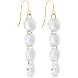 Accessorize London Statement Cut Crystal Dangler Earrings image 4