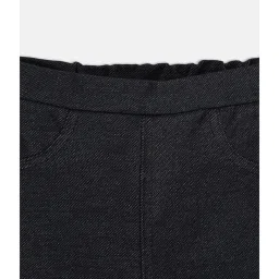 MINIKLUB Kids Black Solid Treggings image 4