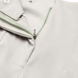 ZASTRAA Grey Solid Trousers image 4