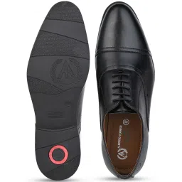 Alberto Torresi Men's Black Oxford Shoes image 4