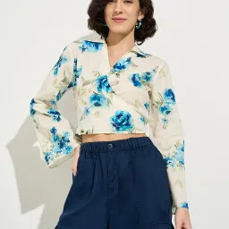 Honey By Pantaloons White Regular Fit Printed Top image 4