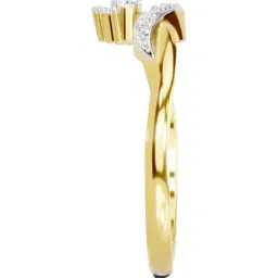 Sparkles Lab Grown Diamond 14k (585) Yellow Gold Ring for Women image 4