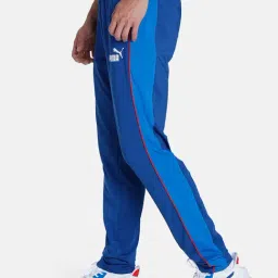 Puma Blue Slim Fit Striped Trackpants image 3