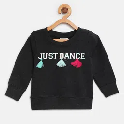 Donuts Infant Girls Charcoal Grey Printed Sweatshirt-picture-30