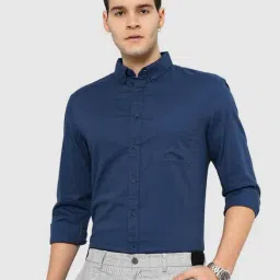 celio celio* Navy Regular Fit Cotton Shirt-picture-32