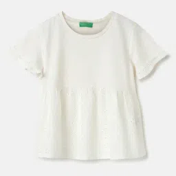 United Colors of Benetton Kids White Solid Top-picture-21