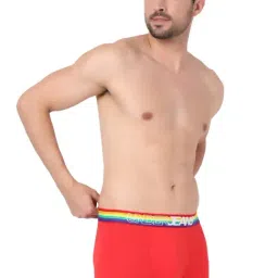 UnderJeans by Spykar Red Regular Fit Trunks image 5