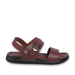 j. fontini J.Fontini by Mochi Men's Brown Sling Back Sandals image 2