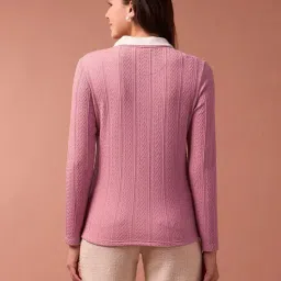 U.S. Polo Assn. Womens Pink Polyester Regular Fit T Shirt image 2