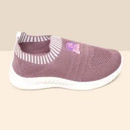 Kidsville Barbie Printed Peach Casual Slip-Ons-image-35