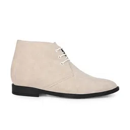 HI Toes Men Round Toe Casual Desert Height Increasing Boots image 3