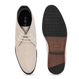 HI Toes Men Round Toe Casual Desert Height Increasing Boots image 2