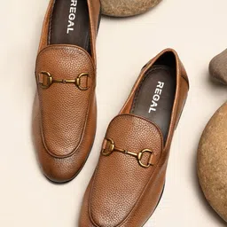 Regal Men Leather Buckled Formal Loafers-image-66