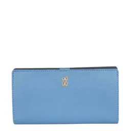 Baggit Marina Blue Textured Bi-Fold Wallet for Women-image-21