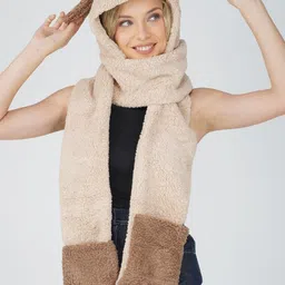 LADONNA Women Colourblocked Cute Warm Scarf-picture-32