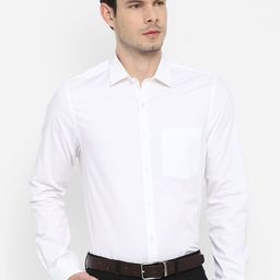 Turtle Men Standard Spread Collar Solid Cotton Formal Shirt-picture-26