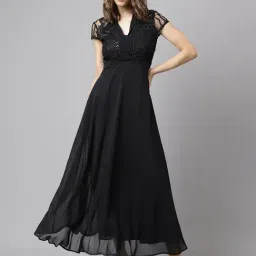 Latin Quarters Black Maxi Dress-image-77