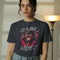 GRACE & JACK Graphic Printed Round Neck Short Sleeves Regular Fit Casual T-Shirt-picture-26
