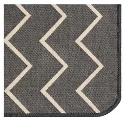 Saral Home Cotton Multi Purpose Jacquard Bedside Runner - Grey image 3