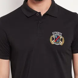 AUXAMIS Men Polo Collar Extended Sleeves Pockets T-shirt image 3