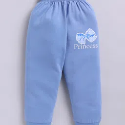 Nottie Planet Cotton Knit Full Sleeves Striped Top & Pant Set -Blue image 5