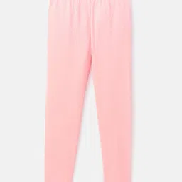 Babyhug Half Sleeves Kaftan Top With Leggings Floral Print- Peach image 5